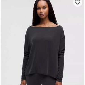 lululemon Drapey Softstreme Off-The-Shoulder Long-Sleeve Shirt